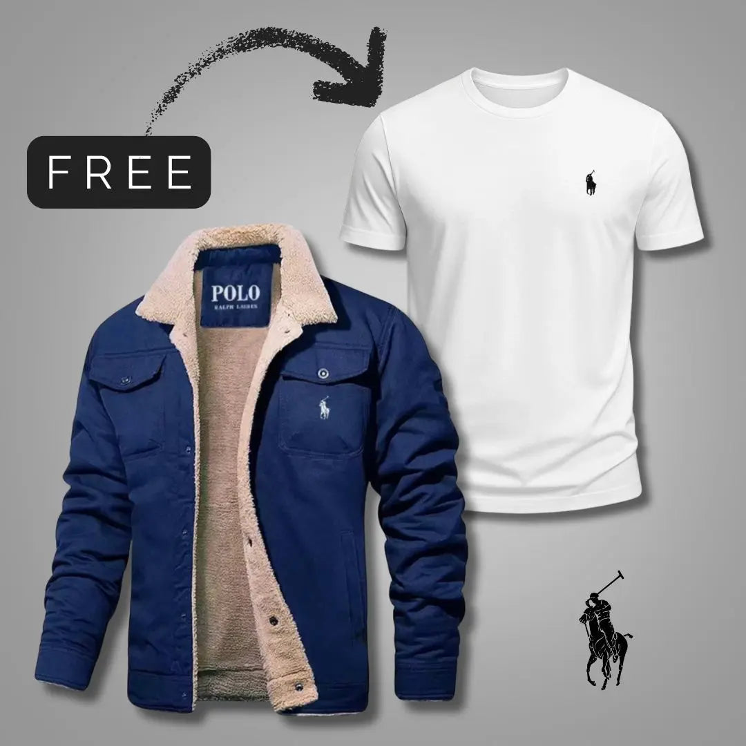 Liam | Heritage Sherpa Jacket med Gratis Premiumskjorta för Herr